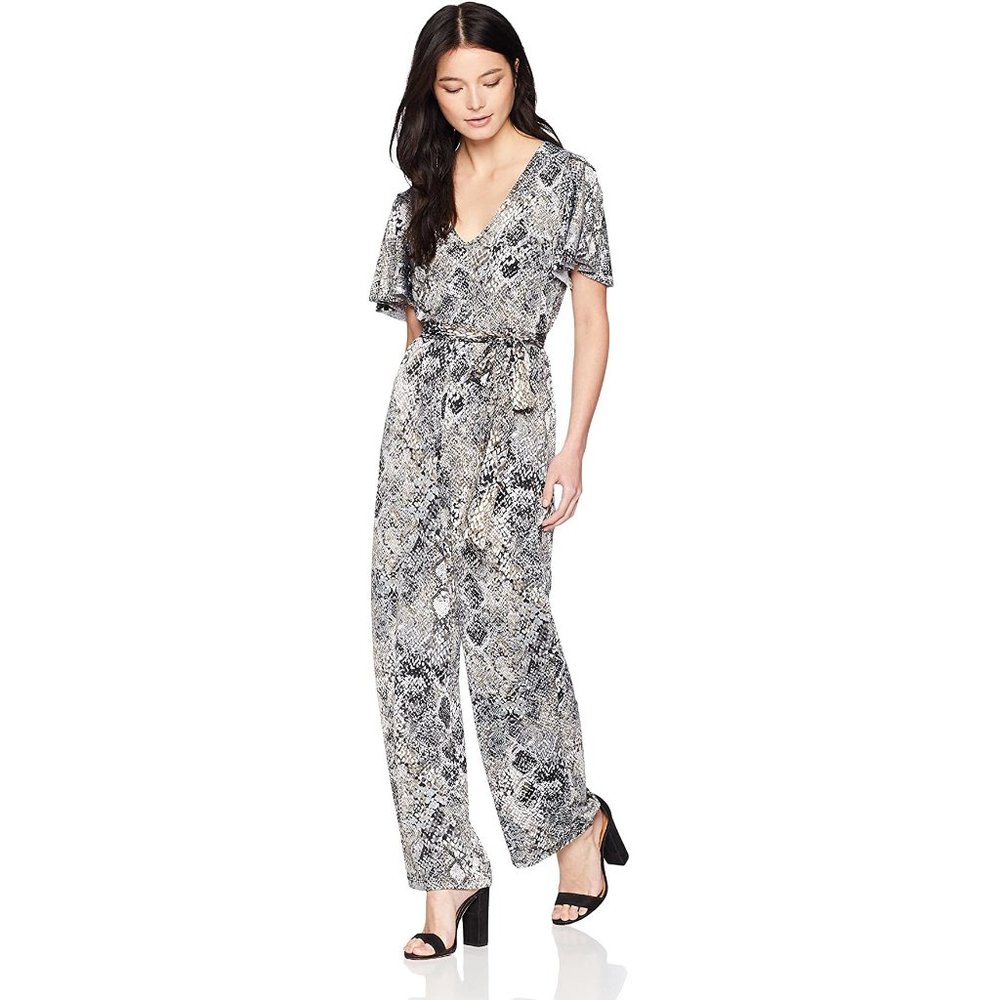 Tiana B Petite Snake Printed Jumpsuit